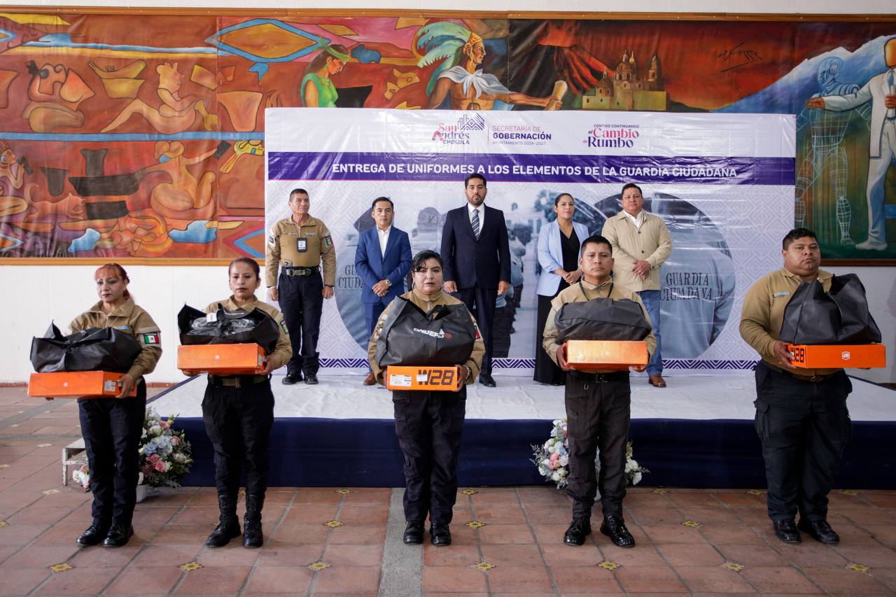 Guadalupe Cuautle refuerza identidad institucional de Guardia Ciudadana con entrega de uniformes 