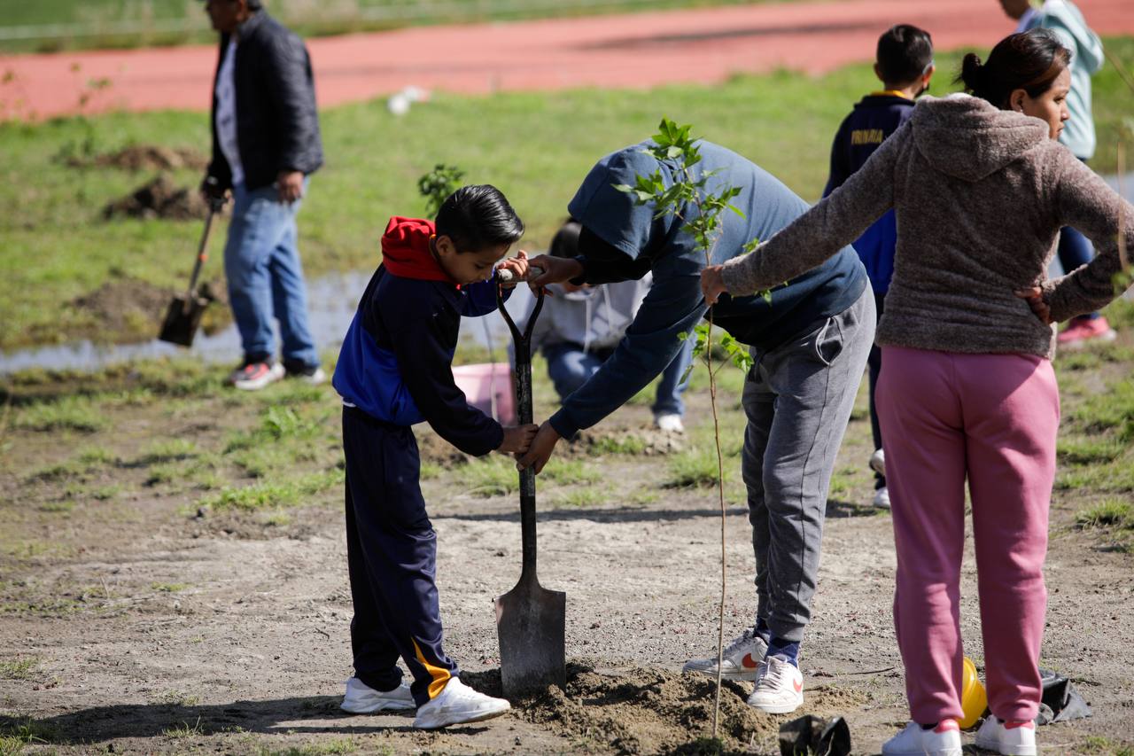 Encabeza Guadalupe Cuautle jornada de reforestación en el CEDAT por el Día Mundial del Medio Ambiente