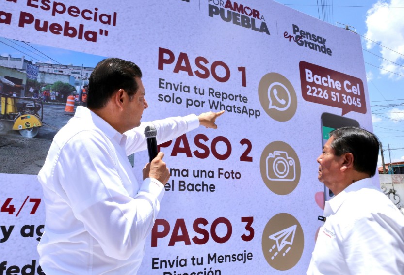 Gobierno de Puebla inicia “Bachetón, Por Amor a Puebla” para reparar calles
