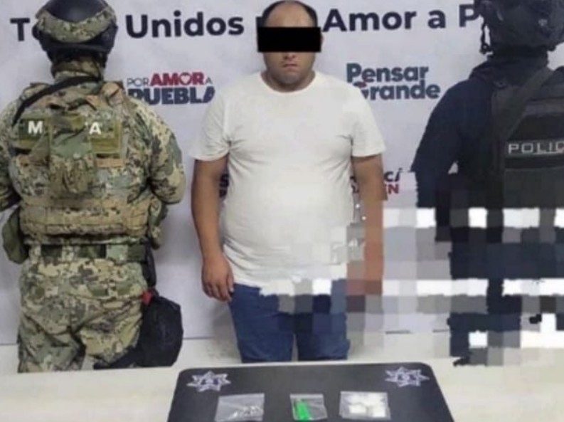 Detienen a hombre con sustancias ilícitas en colonia Centro