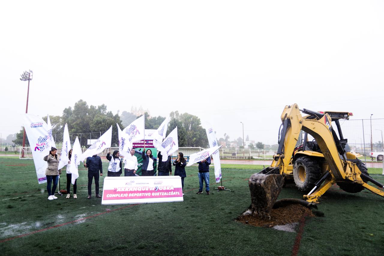 Comienza Lupita Cuautle modernización de espacios públicos con la rehabilitación del Complejo Deportivo Quetzalcóatl