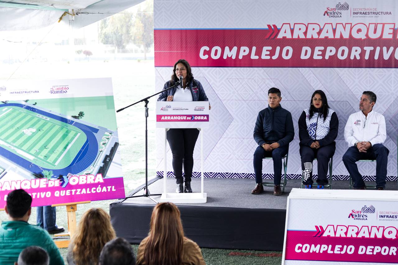 Comienza Lupita Cuautle modernización de espacios públicos con la rehabilitación del Complejo Deportivo Quetzalcóatl