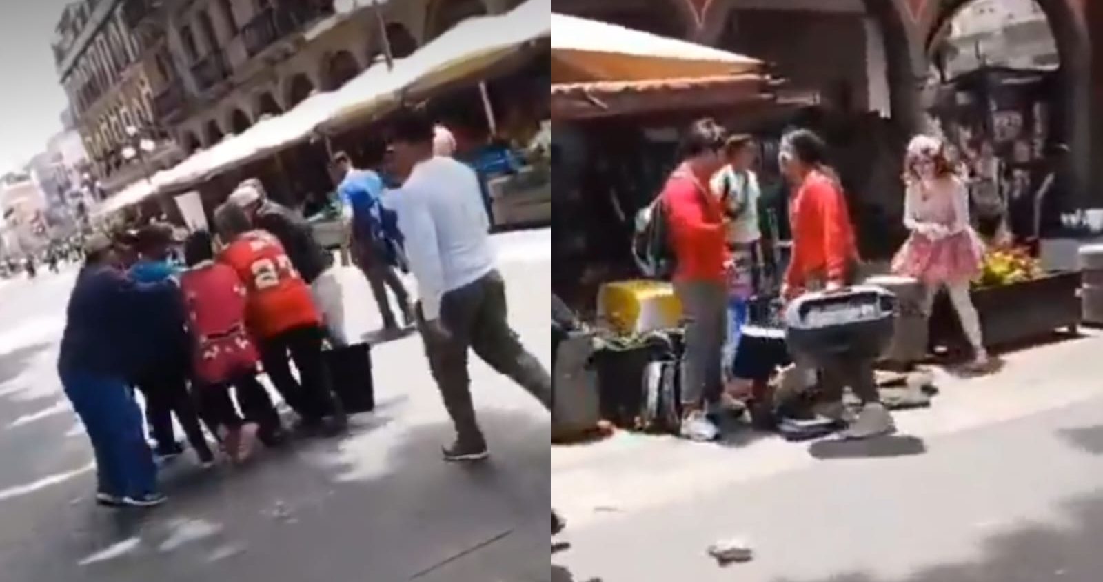 Vandalizan esculturas del corredor 5 de Mayo; roban elementos de varias figuras