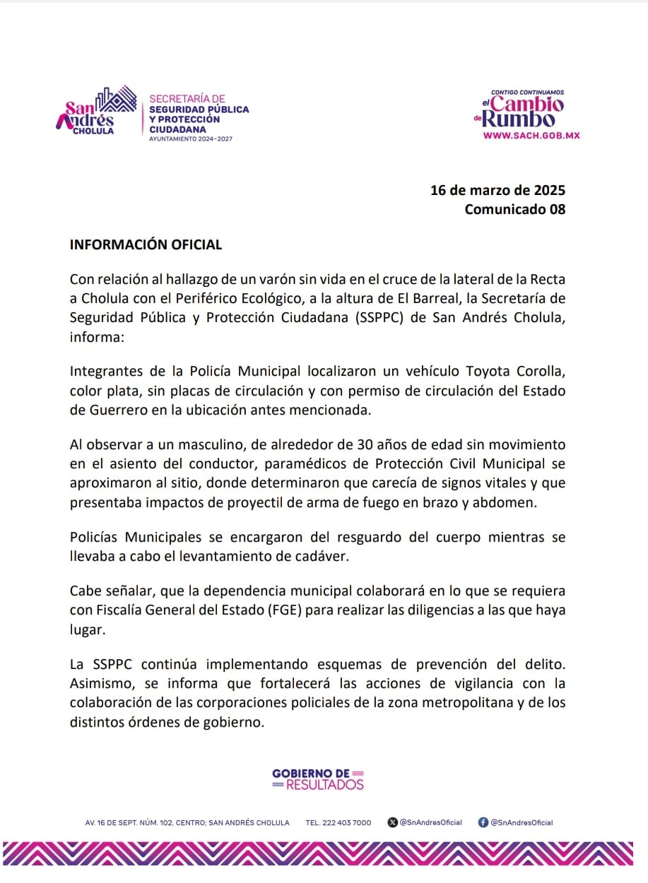 información oficial sach 