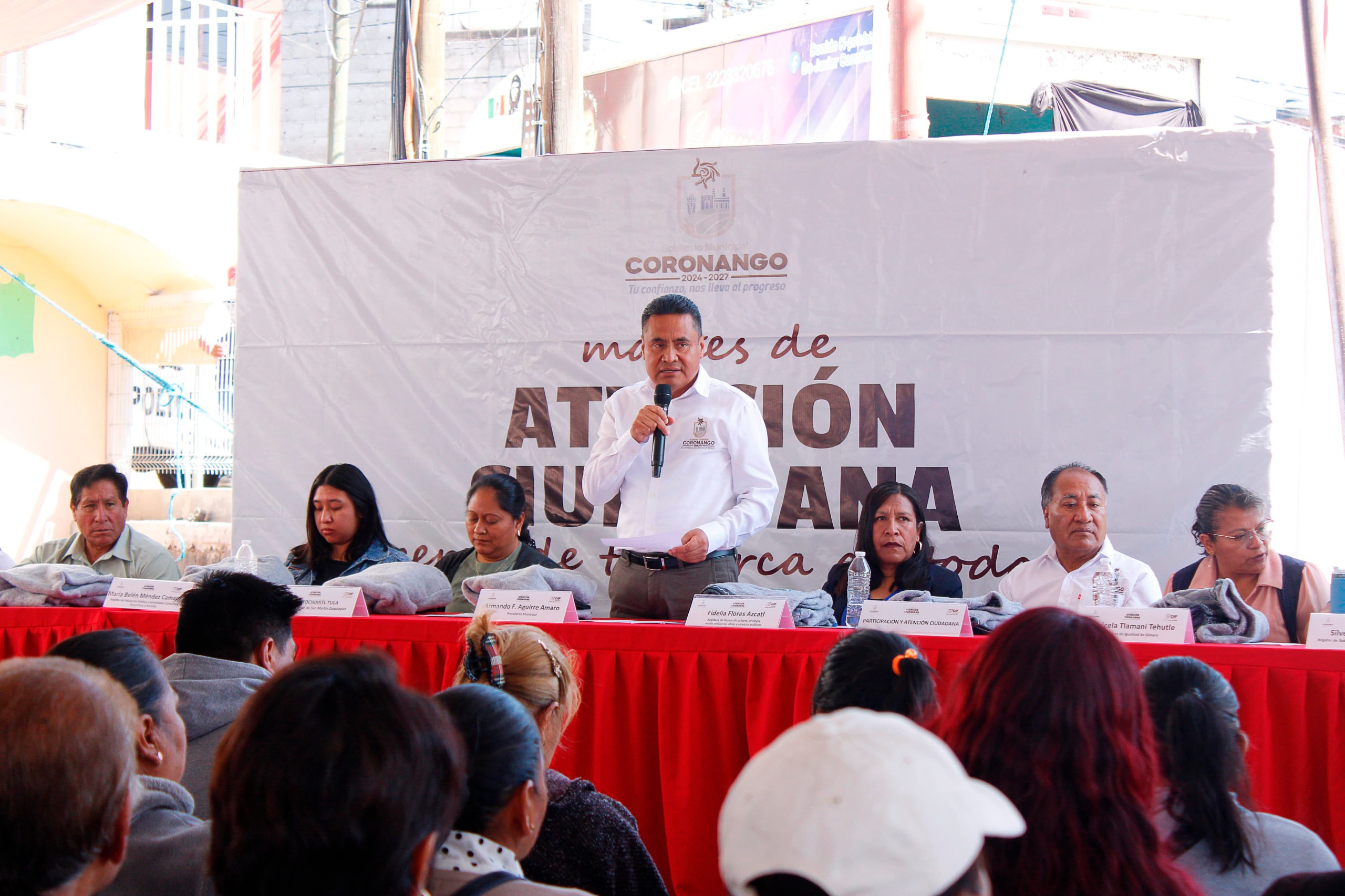 Realiza Armando Aguirre Jornada de Martes Ciudadano en Zoquiapan
