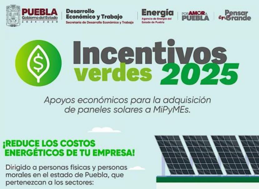 Incentivos Verdes 2025: Apoyo a las MiPyMEs de Puebla