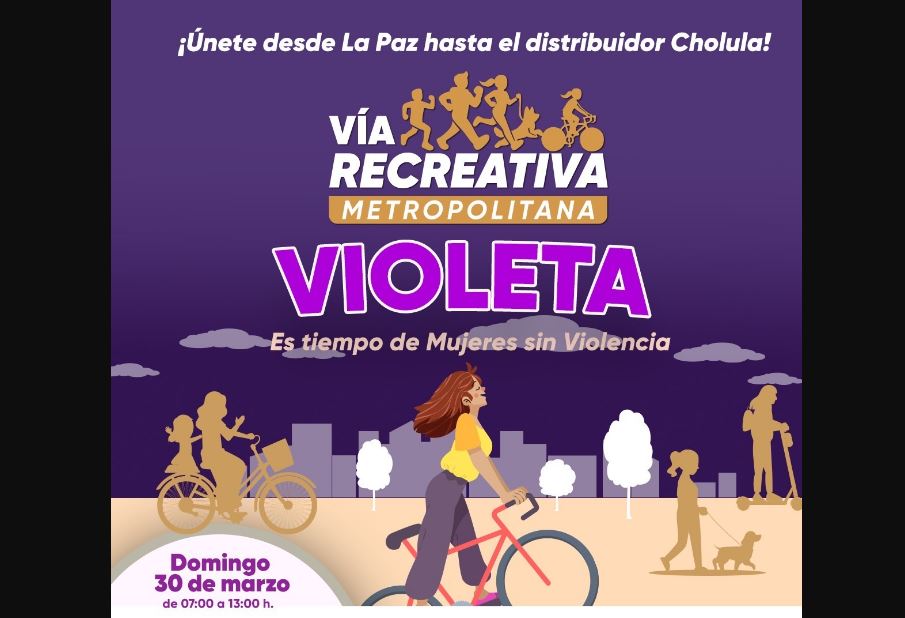 Vía Recreativa Violeta: movilidad segura para mujeres en Puebla