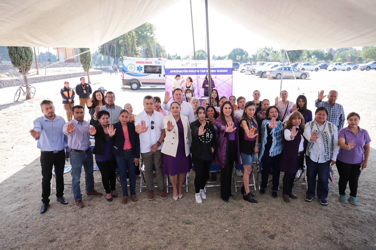 Combate Gobierno municipal de Lupita Cuautle el acoso sexual con 'Apropiación Violeta'