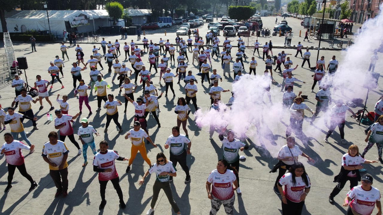 Éxito rotundo en la Master Class y activación física en San Pedro Cholula