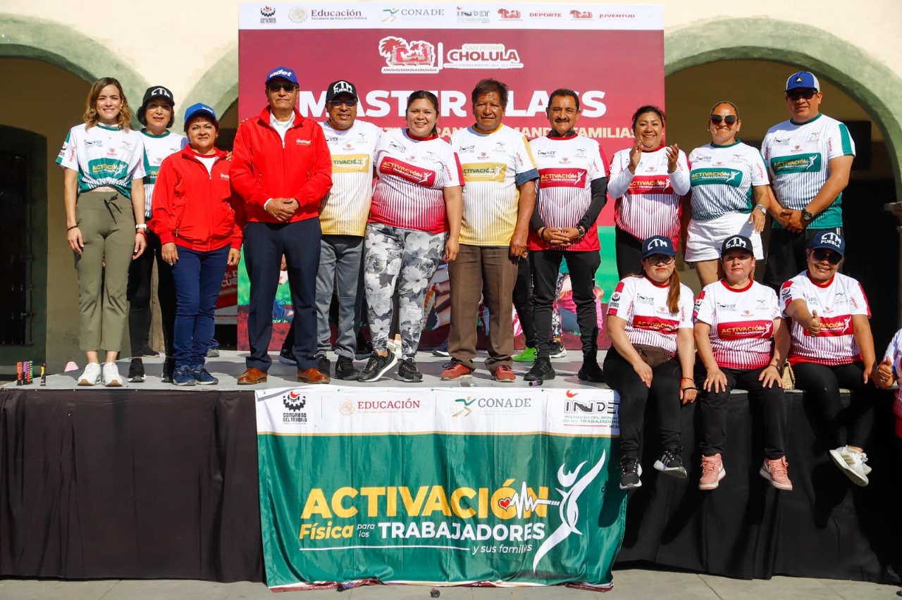 Éxito rotundo en la Master Class y activación física en San Pedro Cholula