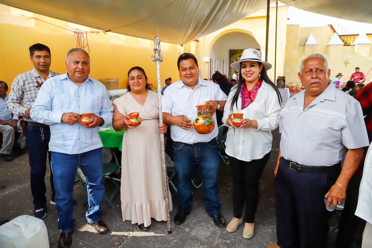 Tonantzin Fernández fortalece la identidad de San Pedro Cholula en la Tlahuanca 2025