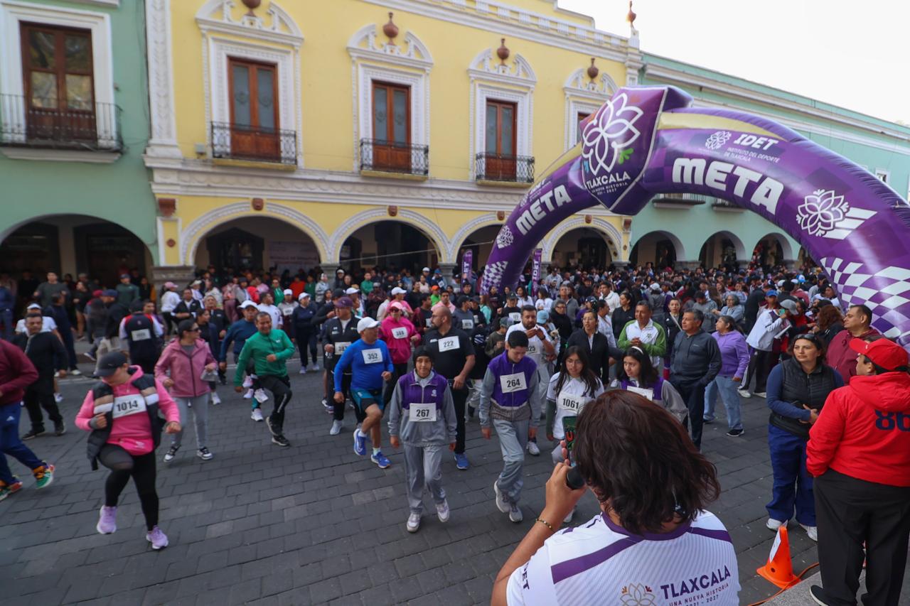Tlaxcala impulsa la activación física con la Carrera por la Paz