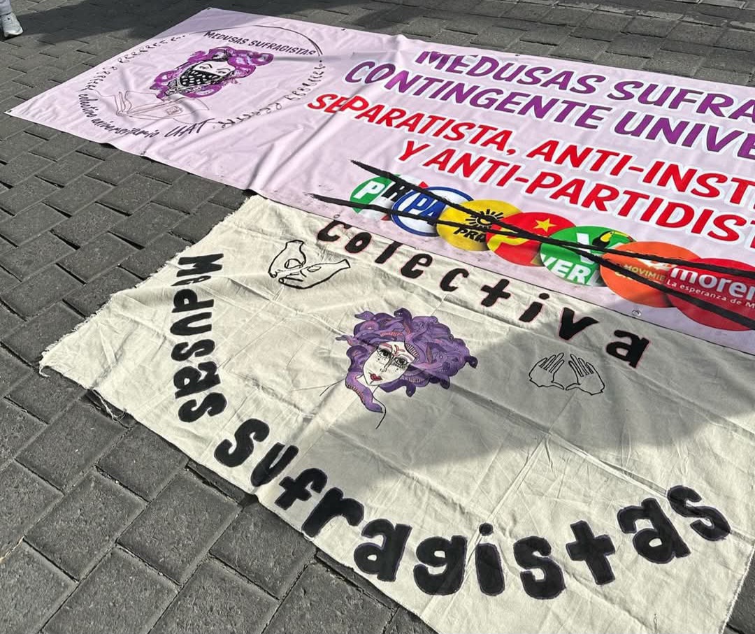 Se desmarca "Medusas Sufragistas" de la marcha 8M en Tlaxcala