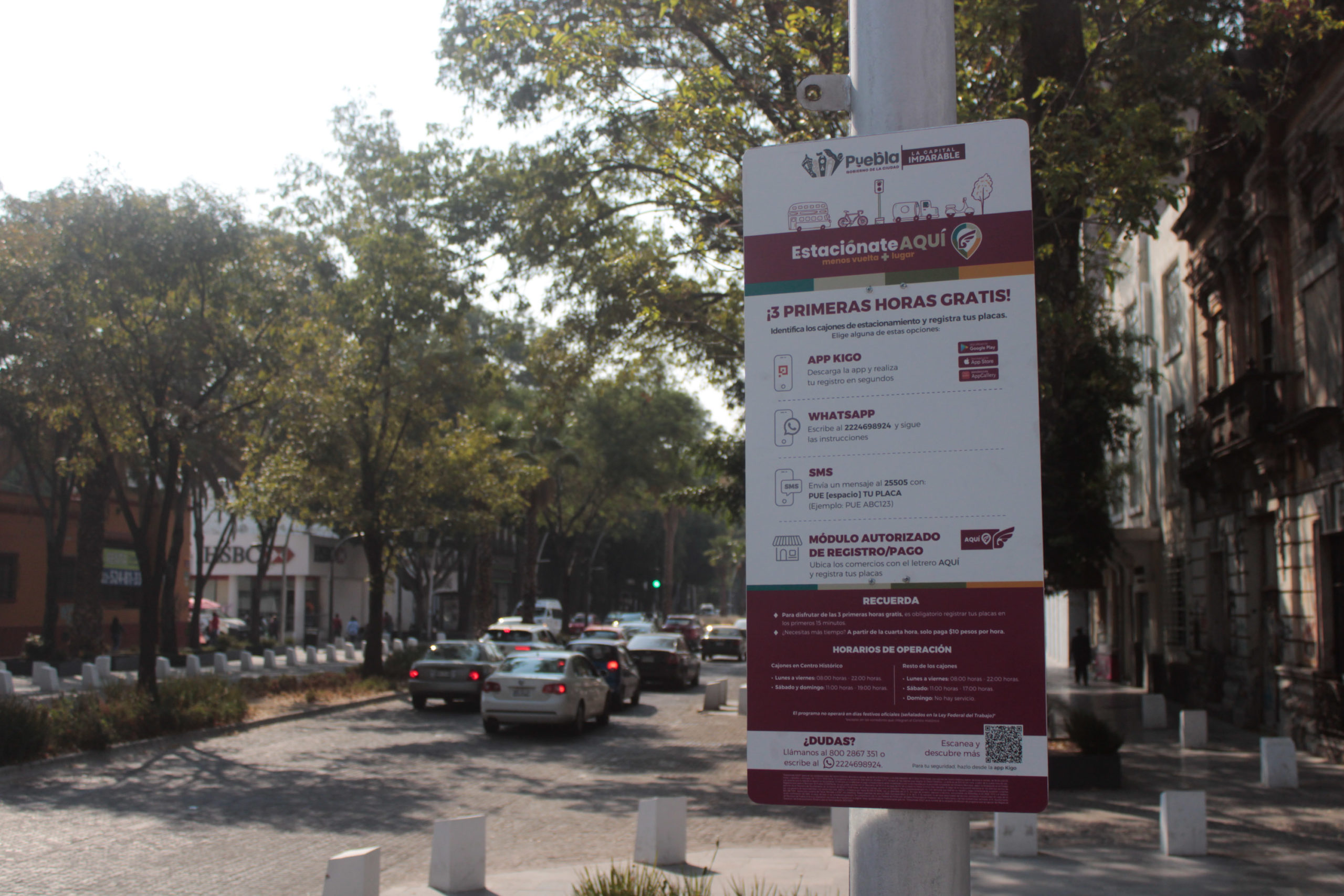 Sistema de parquímetros en Puebla recauda 232 mil pesos en su primera semana