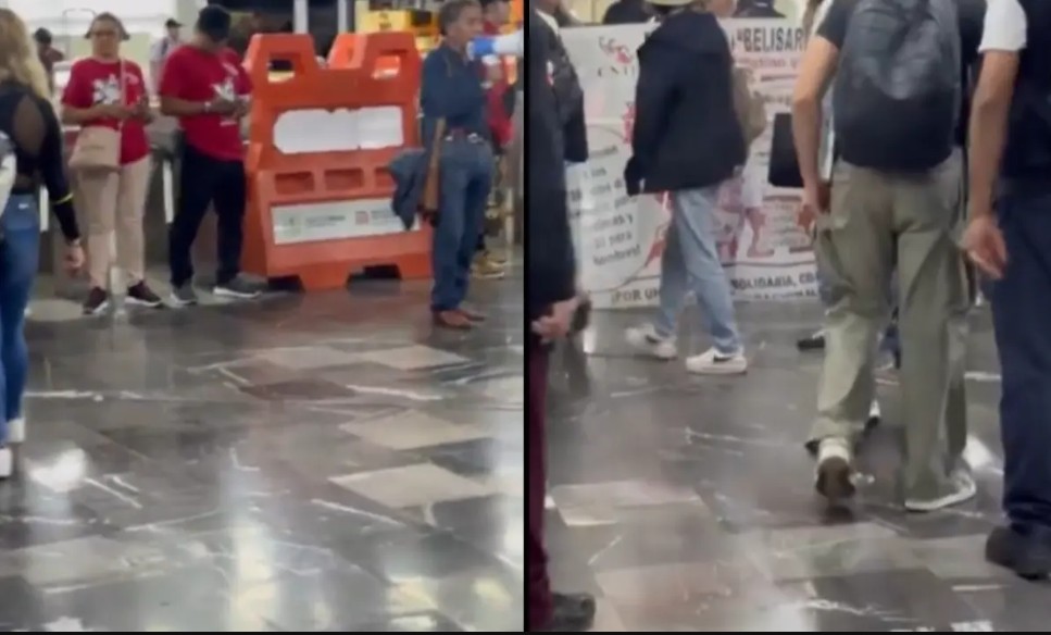 CNTE libera torniquetes del Metro en protesta por pensiones y aumento salarial