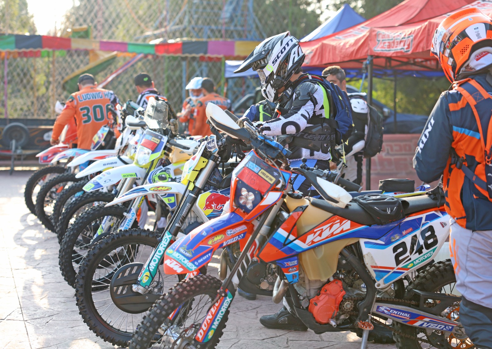 rally bola de goma de motociclismo 4