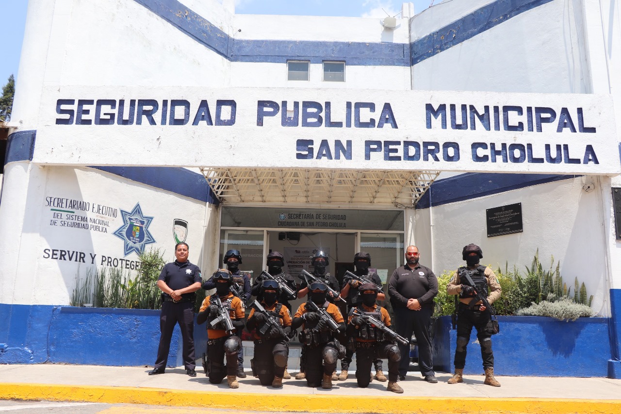 Capacitación especializada fortalece al Grupo Táctico de San Pedro Cholula