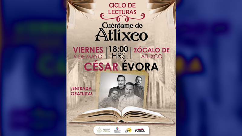 César Évora dará voz a la historia de Atlixco en un evento único