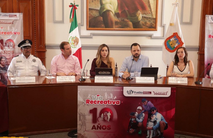 Puebla celebra 10 años de su Vía Recreativa con actividades para todos