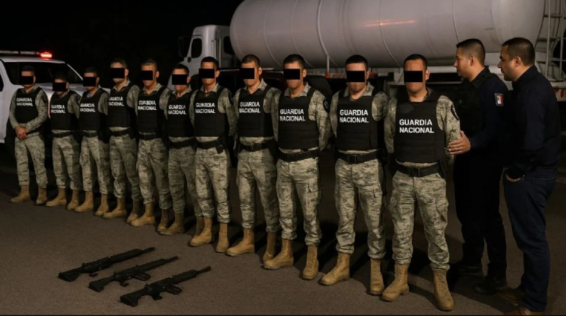 Detienen a 11 guardias nacionales por huachicoleo en Guanajuato