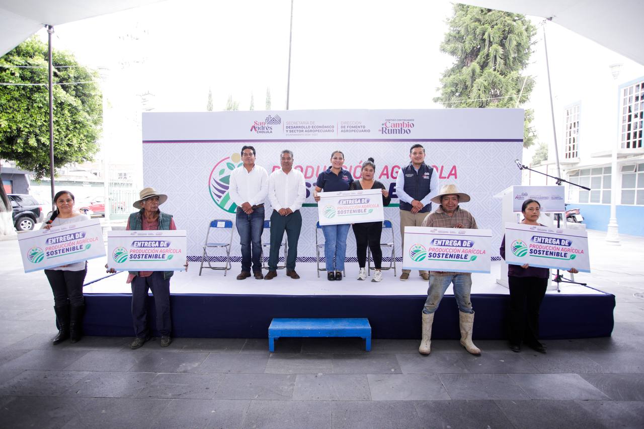 Fortalece Lupita Cuautle el campo y familias productoras de San Andrés Cholula