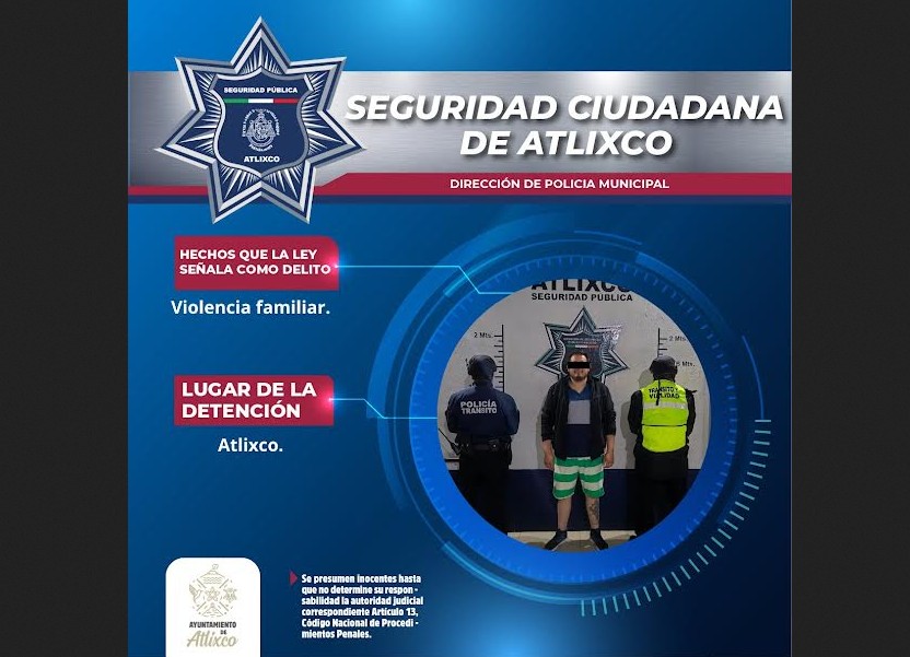 Detienen a hombre por agredir a su pareja en presunto estado de ebriedad