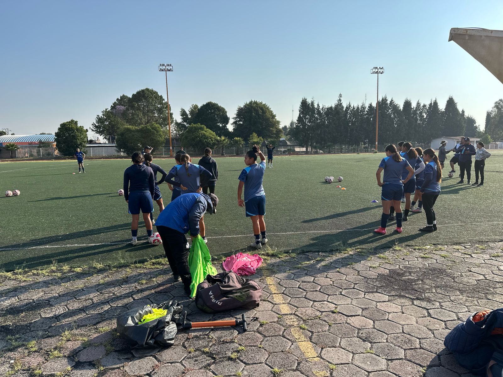 Gran participación en las visorias del Club Puebla Femenil en San Pedro Cholula