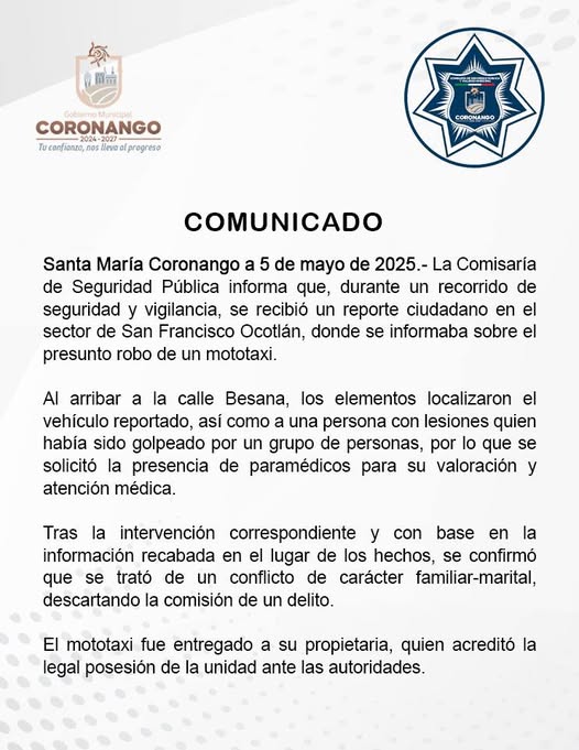 comunicado coronango 09876