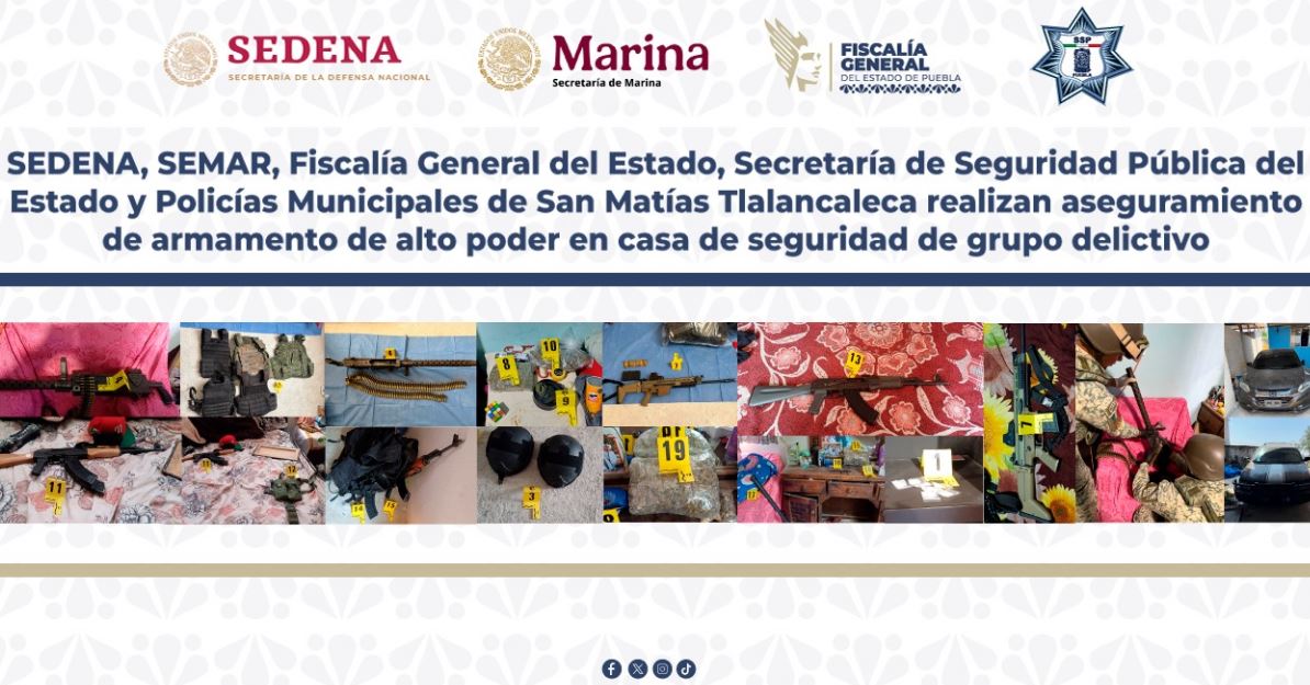 Operativo interinstitucional en Puebla contra generadores de violencia