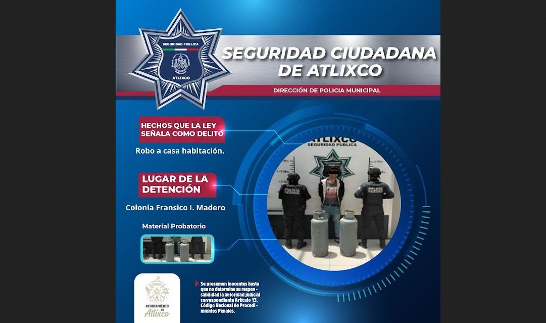 Detienen a presunto ladrón en la colonia Francisco I. Madero