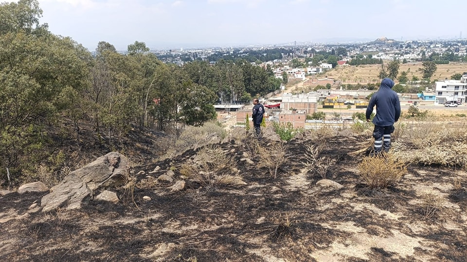 Sofocan incendio en el Cerro Zapotecas; se quemaron tres hectáreas