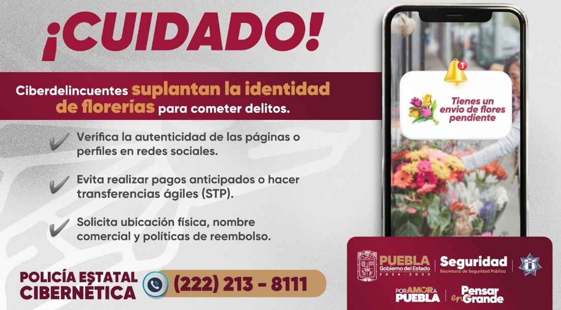 Detectan fraude digital con florerías falsas por el Día de las Madres