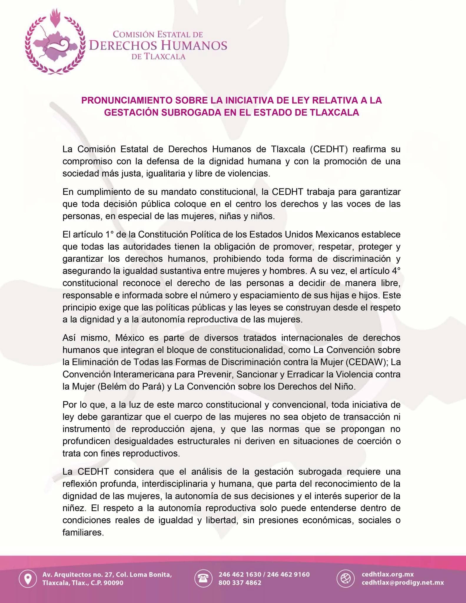 "El cuerpo de una mujer no se renta": busca PRDT prohibir gestación subrogada en Tlaxcala