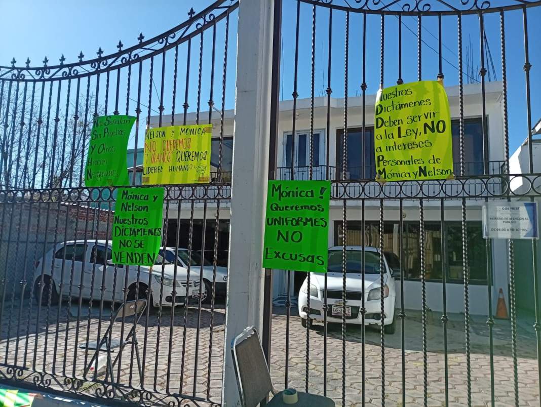 Protesta en Coeprist Tlaxcala destapa presunto acoso e irregularidades