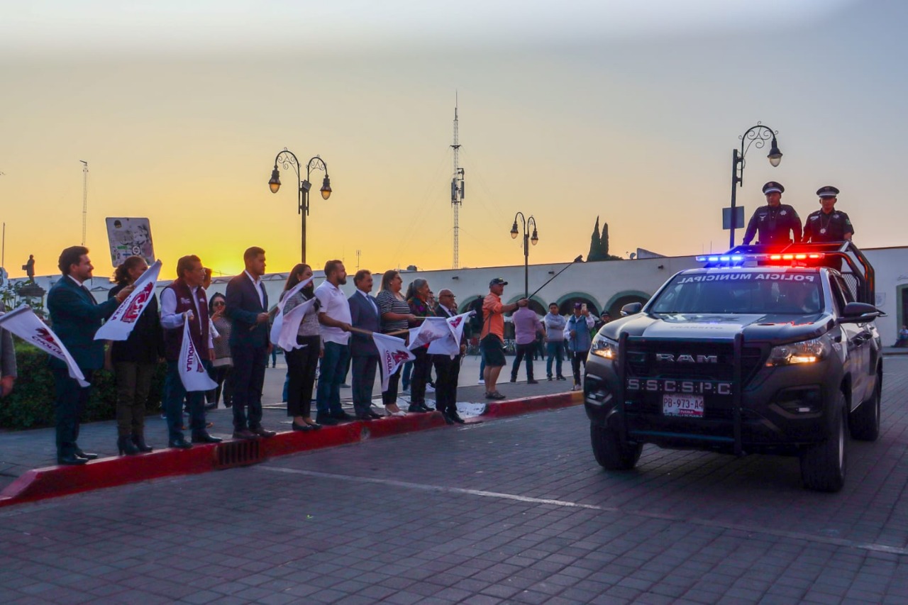 Tonantzin Fernández refrenda su compromiso con la seguridad con la entrega de nuevas patrullas