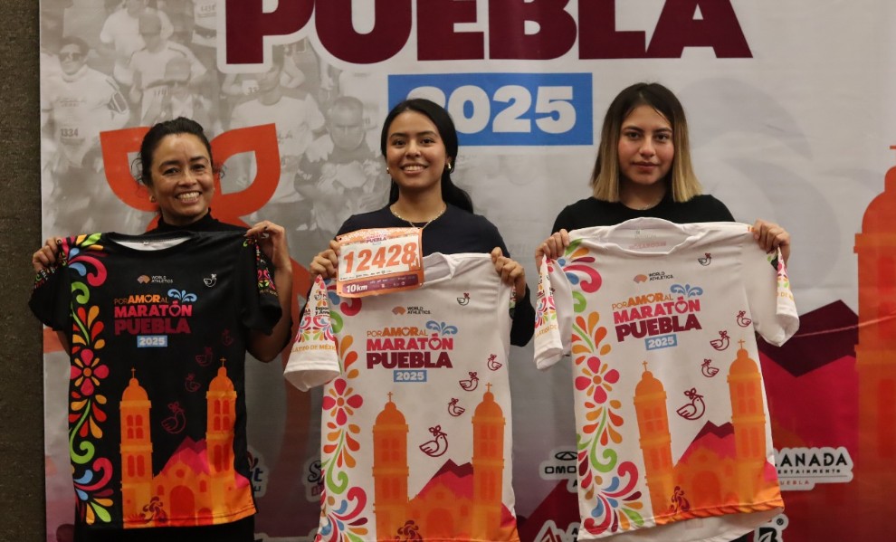 Ambiente que se vive en la Expo Fest del Maratón Puebla 2025