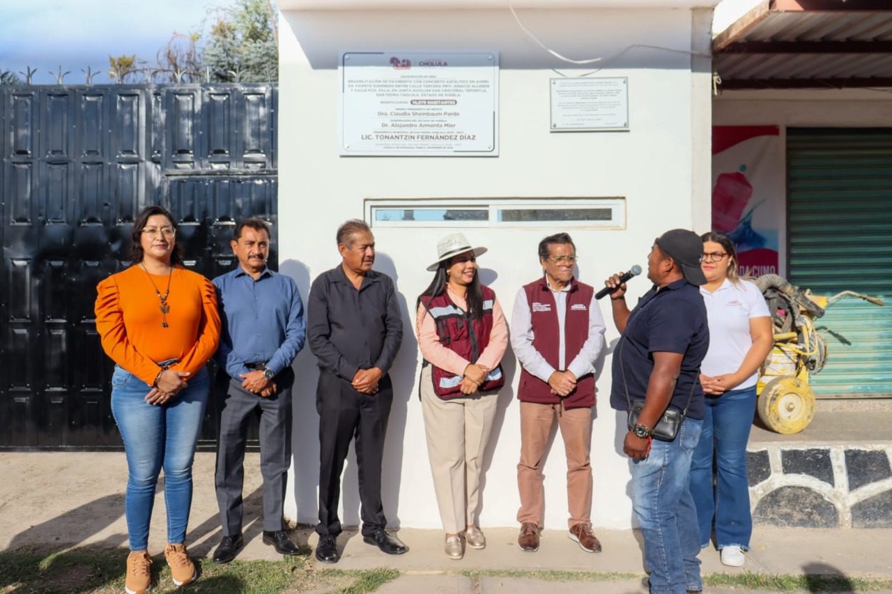 Tonantzin Fernández mejora la movilidad en Tepontla con la rehabilitación de la Vicente Guerrero