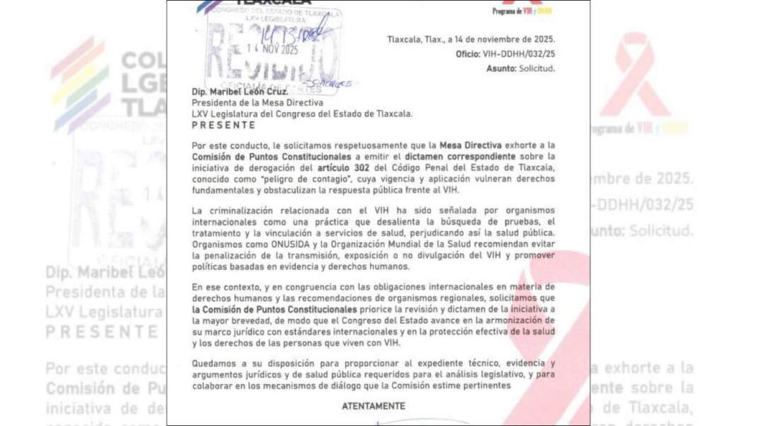 Tlaxcala en la mira: urgen eliminar delito “peligro de contagio” por discriminación