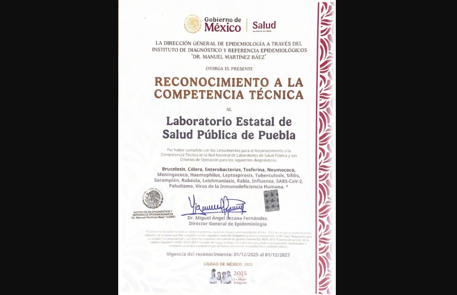 Puebla rompe expectativas con reconocimiento nacional en salud