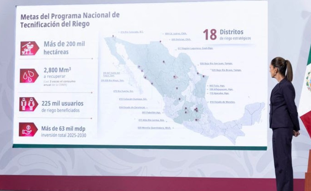 México acelera la tecnificación del riego agrícola