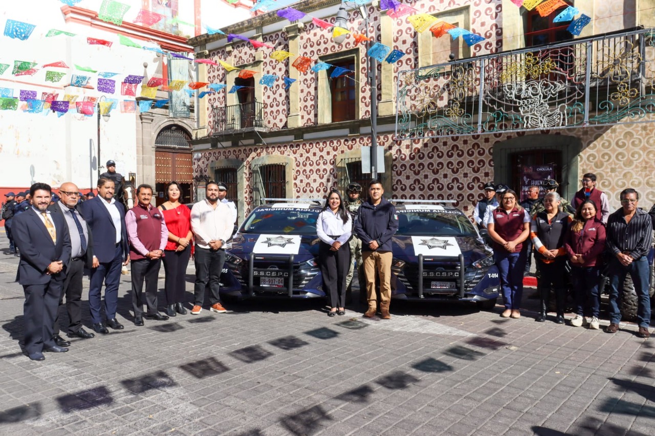 Tonantzin Fernández refuerza la seguridad en San Pedro Cholula con nuevas patrullas