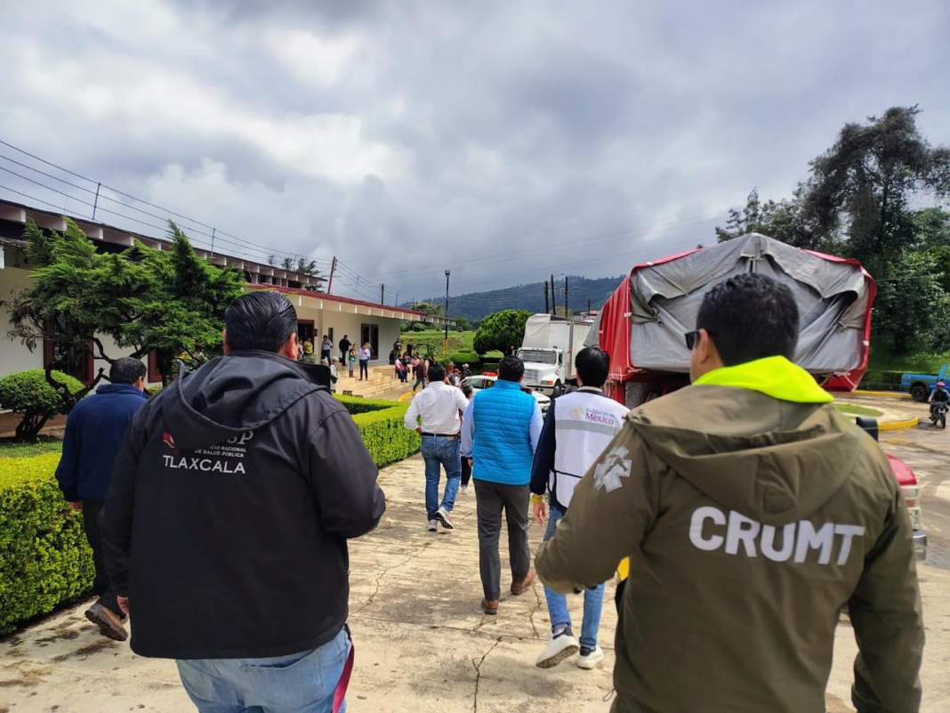 Tlaxcala brinda apoyo médico a niños afectados por lluvias en Puebla