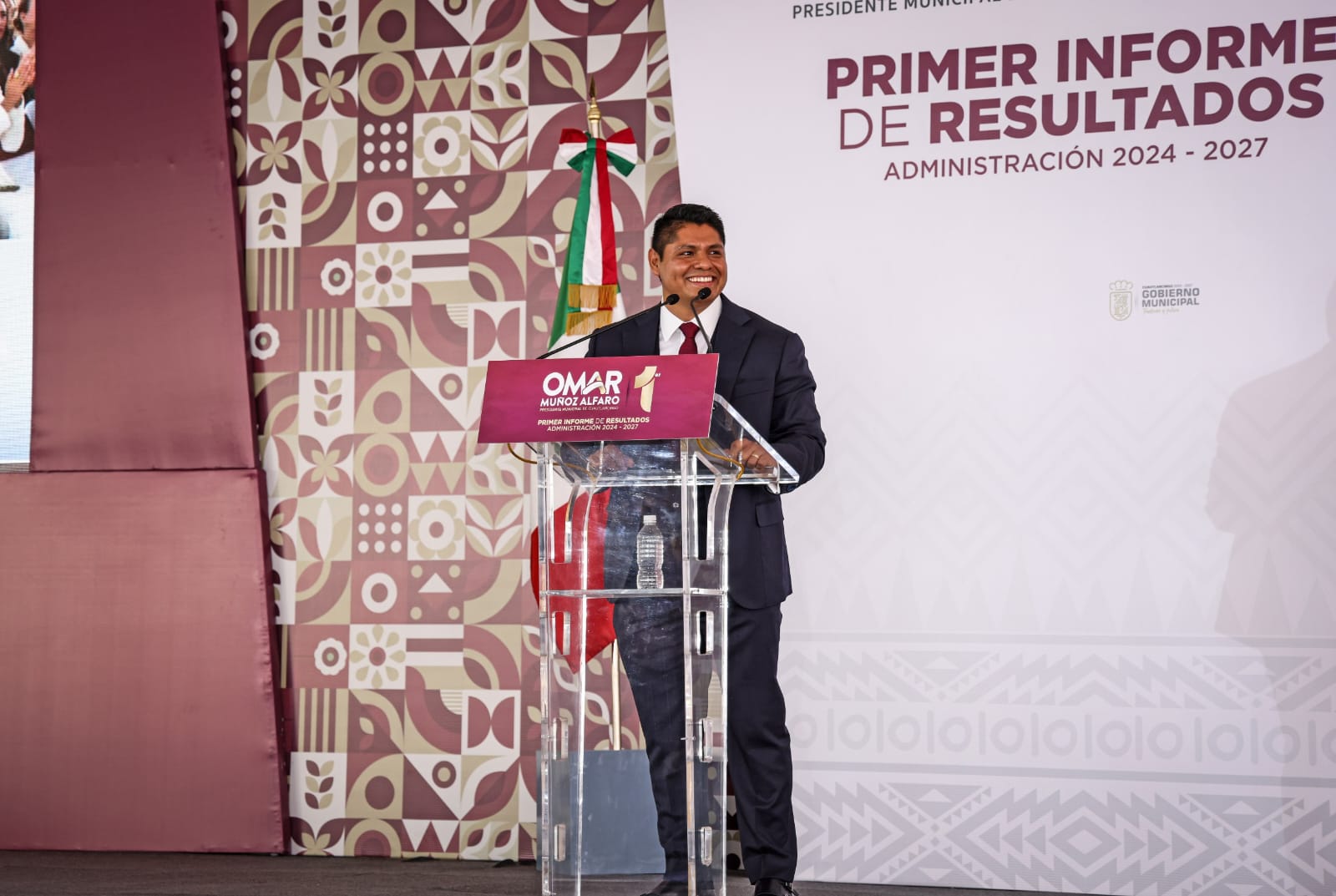 Rinde Omar Muñoz su Primer Informe como alcalde de Cuautlancingo