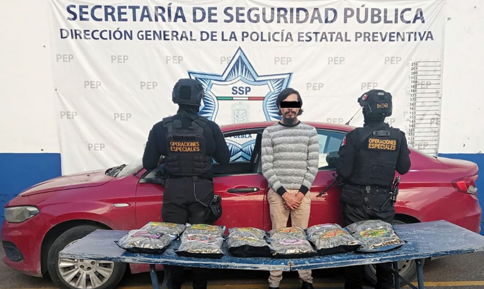 Operativo policial en Coronango