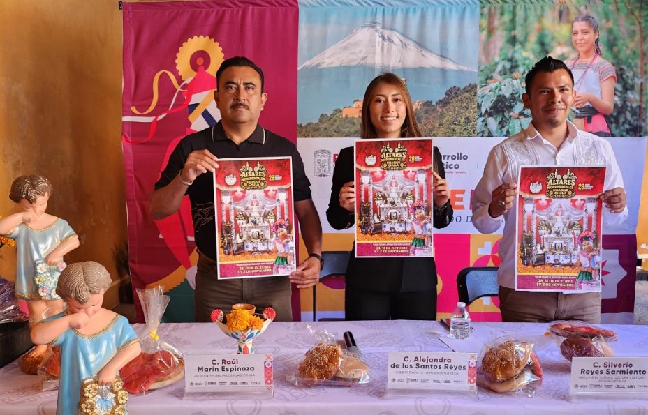 Huaquechula vive el Día de Muertos con altares monumentales