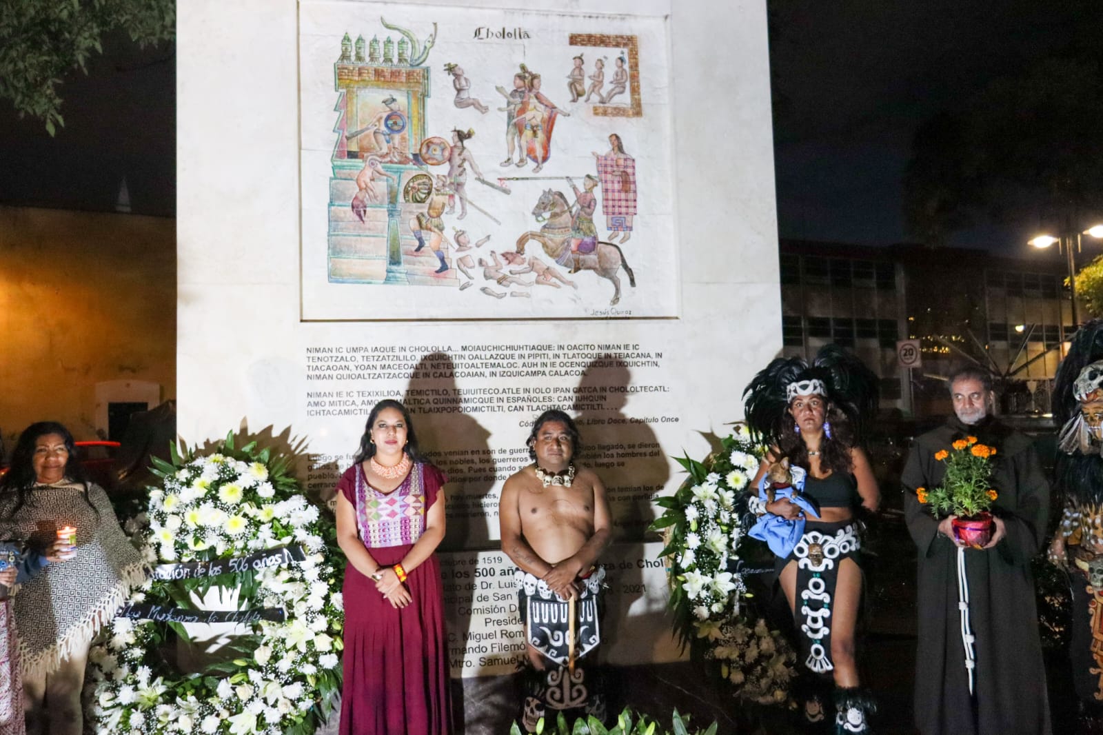 Conmemora Gobierno de Cholula el 506 aniversario luctuoso de la Matanza de Cholula