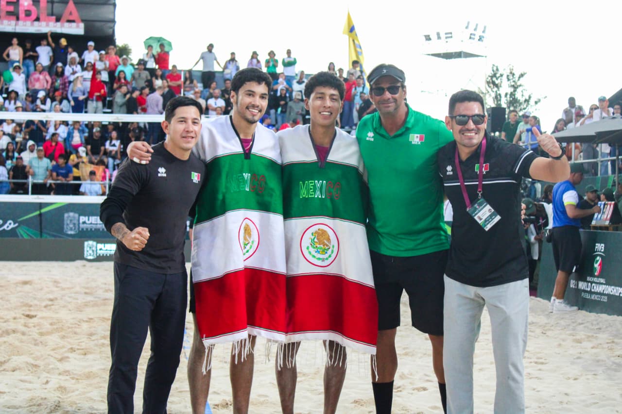 Bronce con sabor a gloria: México brilla en el Mundial Sub-21 de Voleibol de Playa en Puebla