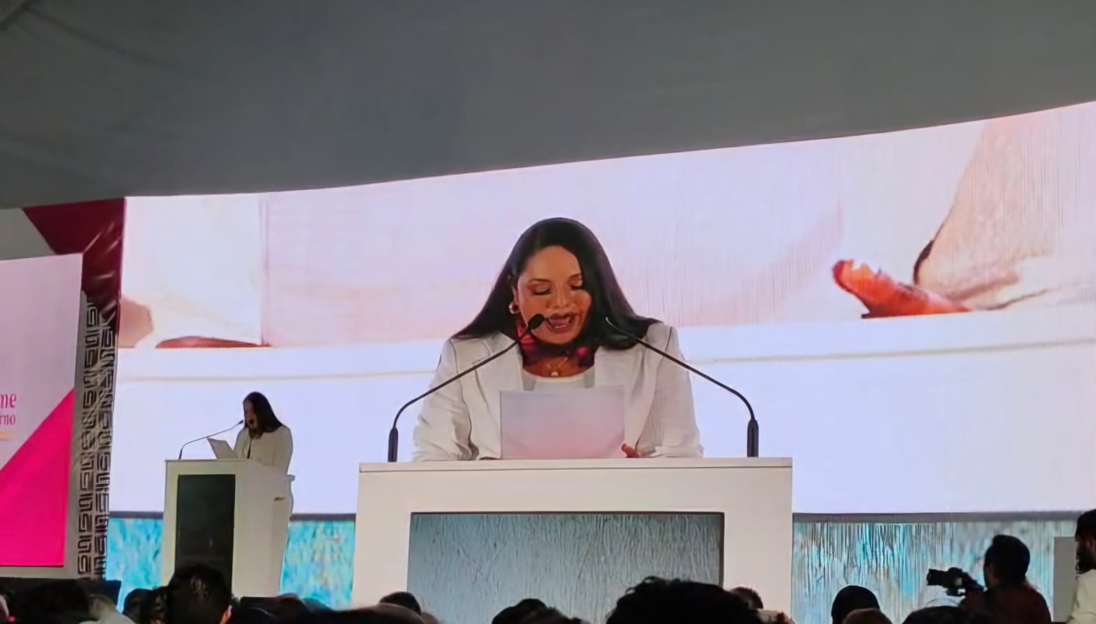 Tonantzin Fernández rinde su Primer Informe de Gobierno en San Pedro Cholula