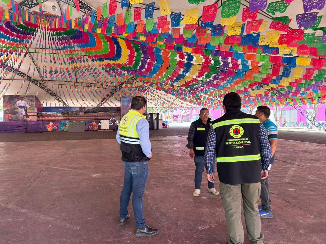 Supervisan medidas de seguridad para la Feria de Tlaxcala 2025
