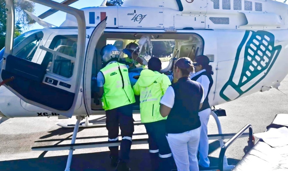 Traslado aéreo de emergencia